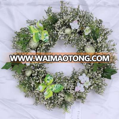 2017 new design easter decoration wreath