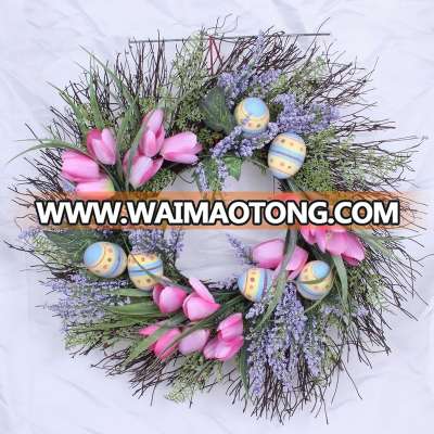 Easter Holiday Decoration Easter egg Wreath with Twigs